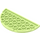 LEGO Vert jaunâtre assiette 4 x 8 Rond Demi Cercle (22888)
