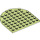 LEGO Gelblich-grün Platte 8 x 8 Runden Hälfte Kreis (41948)