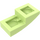 LEGO Vert jaunâtre Pente 1 x 2 Incurvé (3593 / 11477)