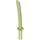 LEGO Yellowish Green Sword with Square Guard and Capped Pommel (Shamshir) (21459)