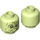 LEGO Geelachtig groen Schildpad Minister Minifigure Hoofd (Verzonken Solid Stud) (3274 / 102776)