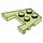 LEGO Vert jaunâtre Coin assiette 3 x 4 avec des encoches pour tenons (28842 / 48183)