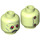 LEGO Yellowish Green Zombie Zeke Minifigure Head (Recessed Solid Stud) (3626 / 22509)