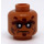 LEGO Yeoman Zombie Head (Recessed Solid Stud) (97392 / 97992)