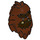 LEGO Yeti Head with Dark Brown Fur (22305)