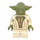 LEGO Yoda met Olive Groen Skin en Groot Robe Creases Minifiguur