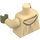 LEGO Yoda with Olive Green Skin and Small Robe Creases Minifig Torso (973 / 76382)