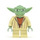 LEGO Yoda con Verde arena Skin y Gris Pelo Minifigura