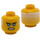 LEGO Zane - The Movie with Hair Minifigure Head (Recessed Solid Stud) (3626 / 35213)