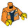 LEGO Zipper Jacket Torso with Mining Logo on Back (973 / 76382)