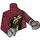 LEGO Zombie Pirate Minifig Torso with Dark Red Arms (973 / 10895)