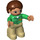 LEGO Zoo Keeper with Tan Legs Duplo Figure